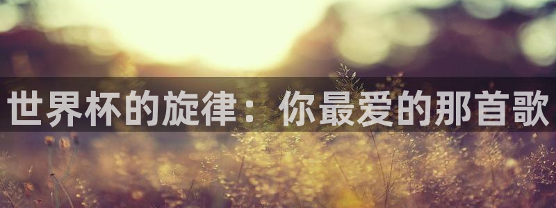 世界杯比赛：世界杯的旋律：你最爱的那首歌